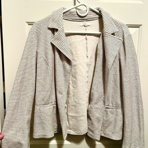 Maurices Textured Black and White Blazer Size 0X